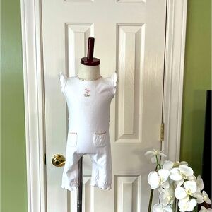 RARE! Janie and Jack flamingo pointelle layette for 3-6 months